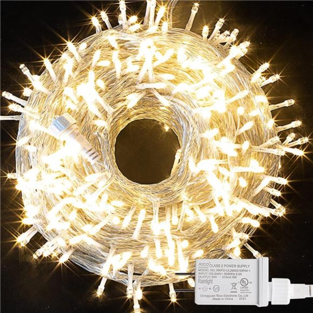 400 LED String Light, 141.1Ft String Light 8 Modes Plug-in Waterproof Mini Light